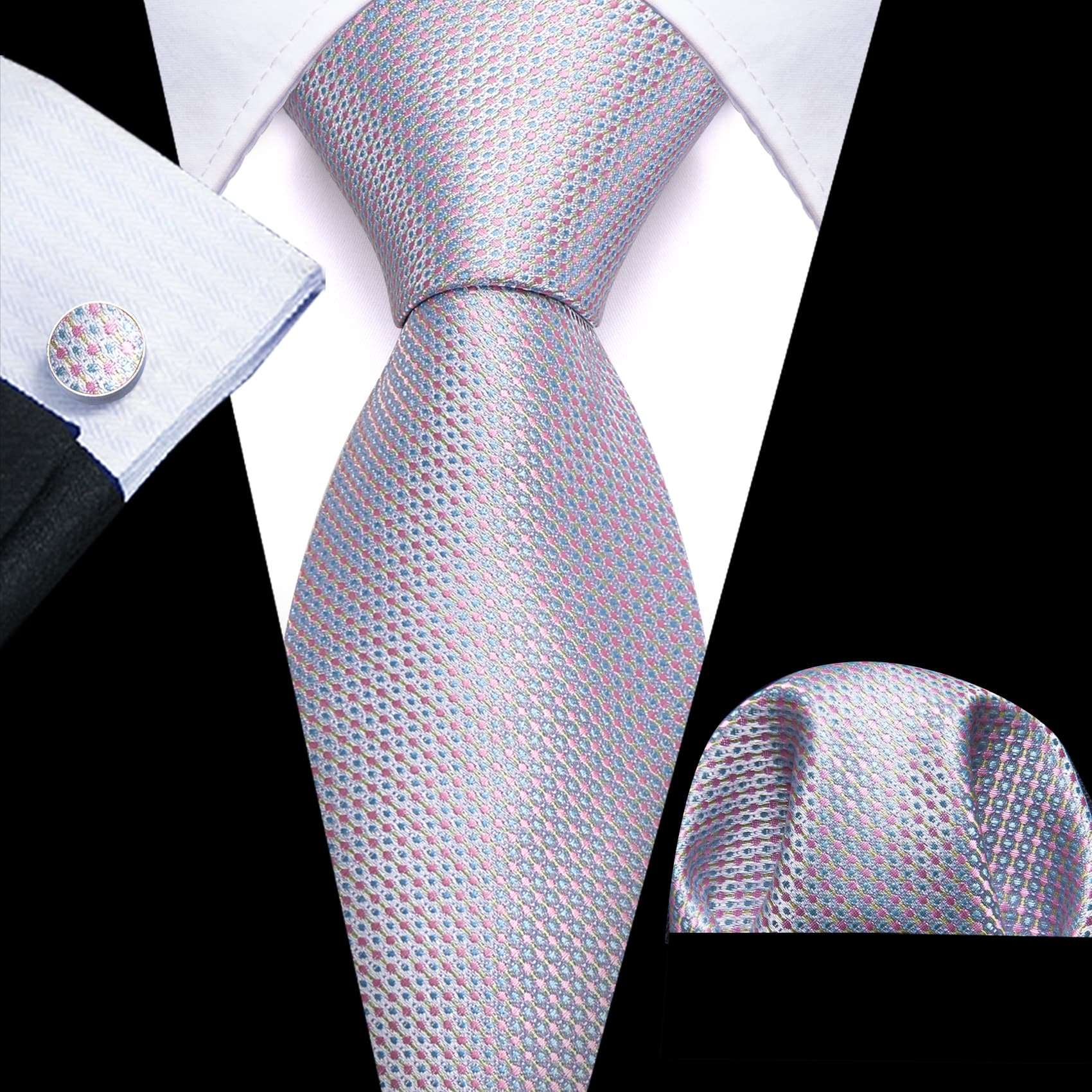 pink grey necktie for men 