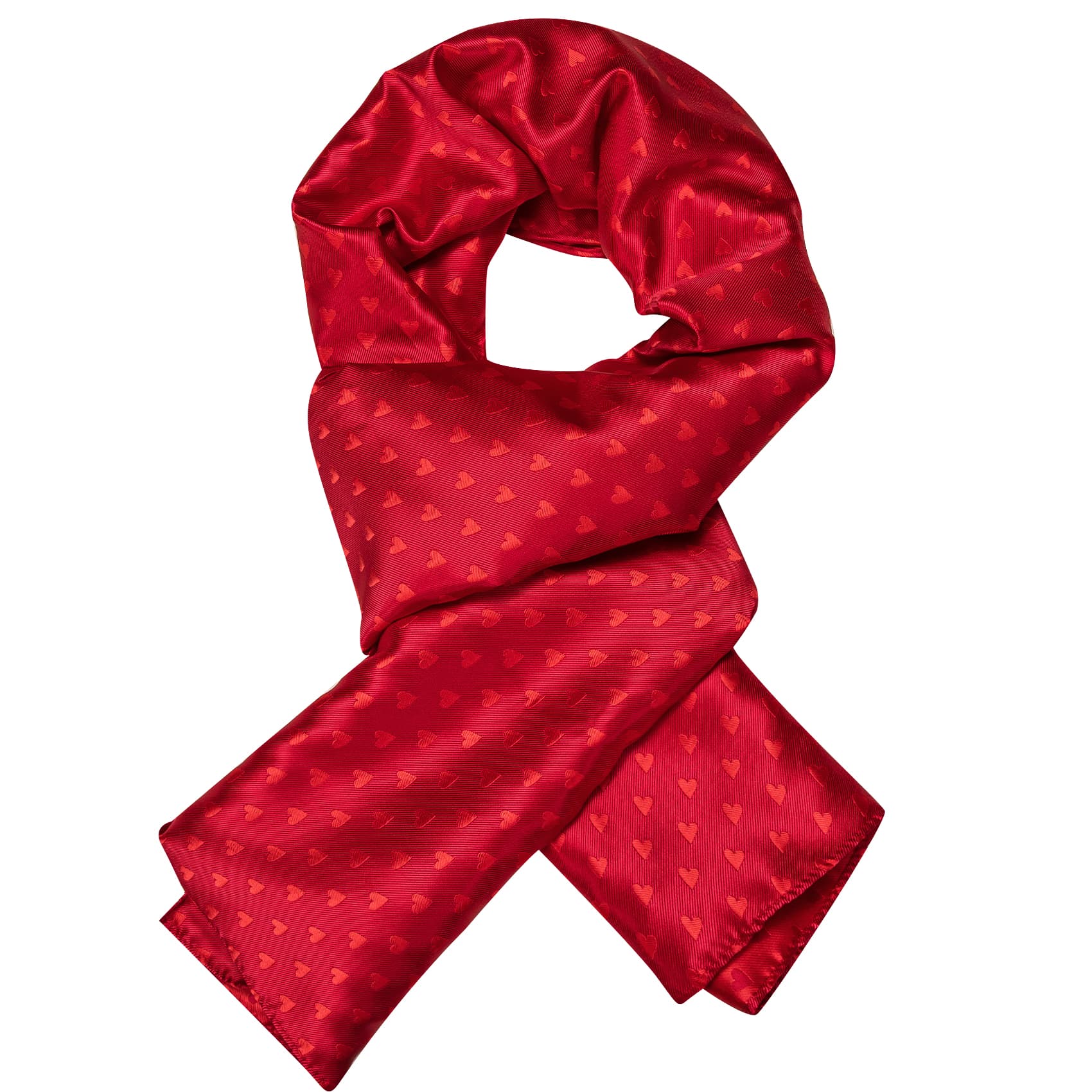 red silk scarf