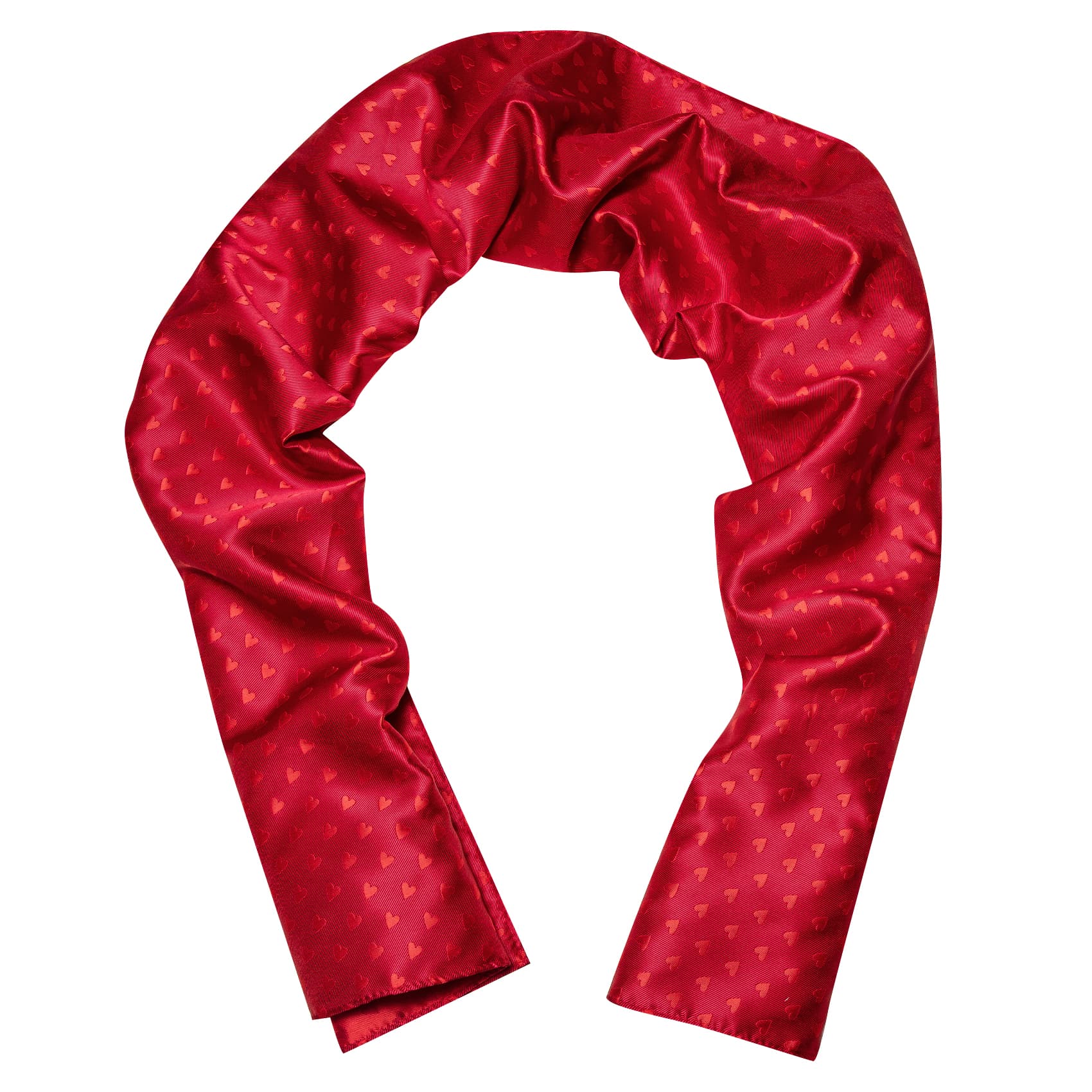 mens red scarf