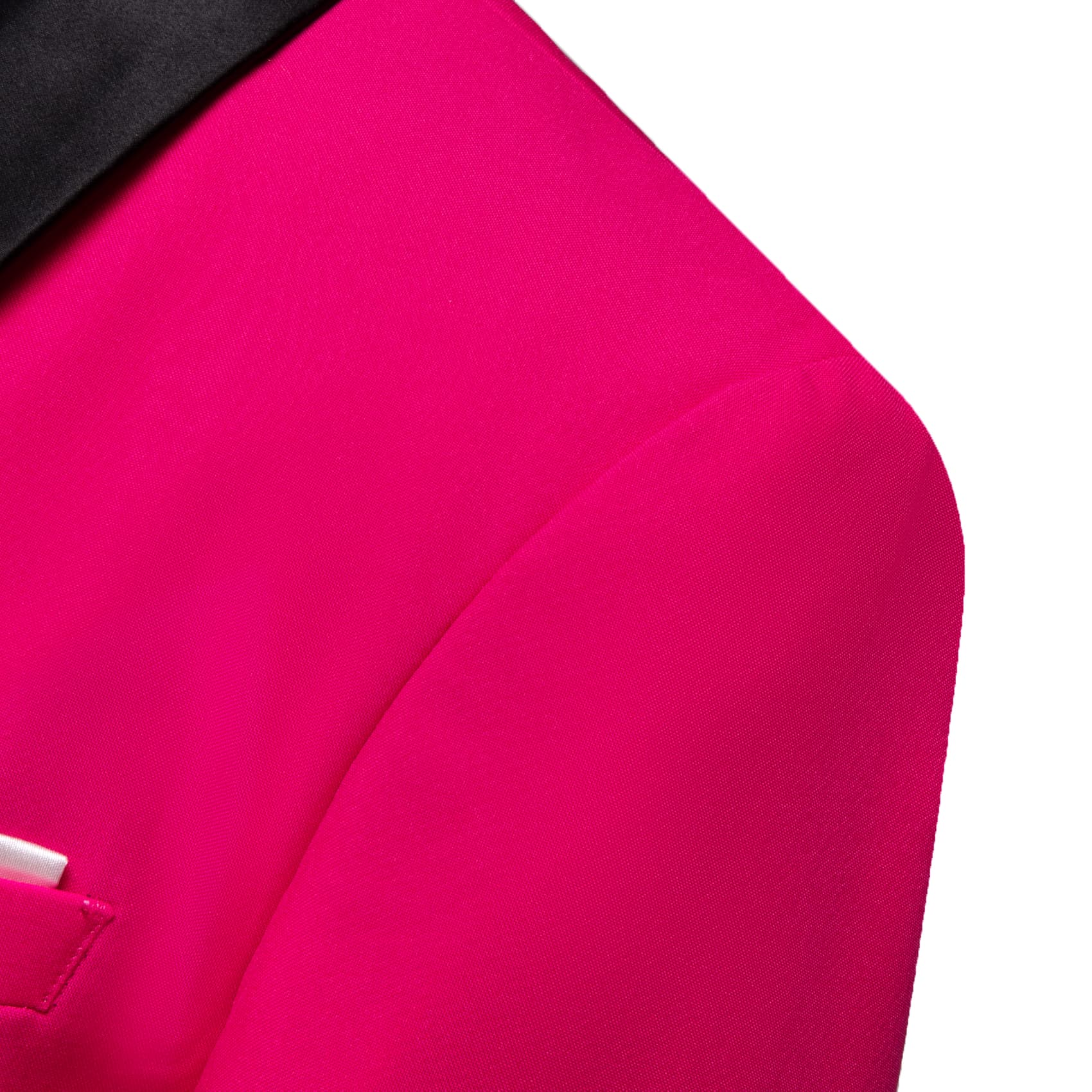 Notched Lapel Suit Men's Shocking Pink Party Suit Blazer 