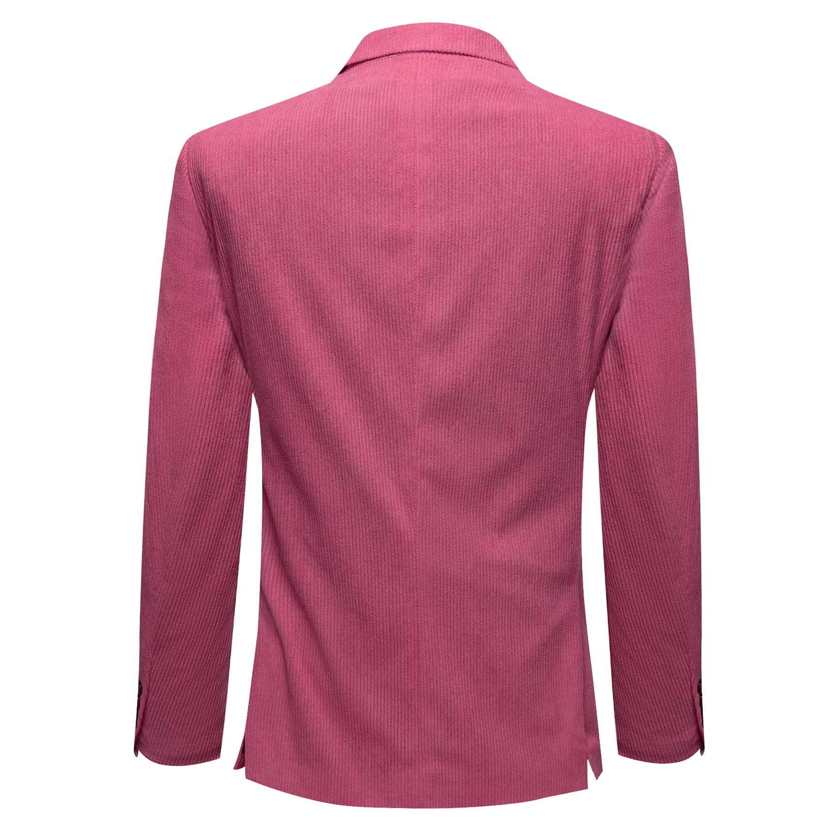 Corduroy Suit Raspberry Rose Pink Notched Lapel Men's Top