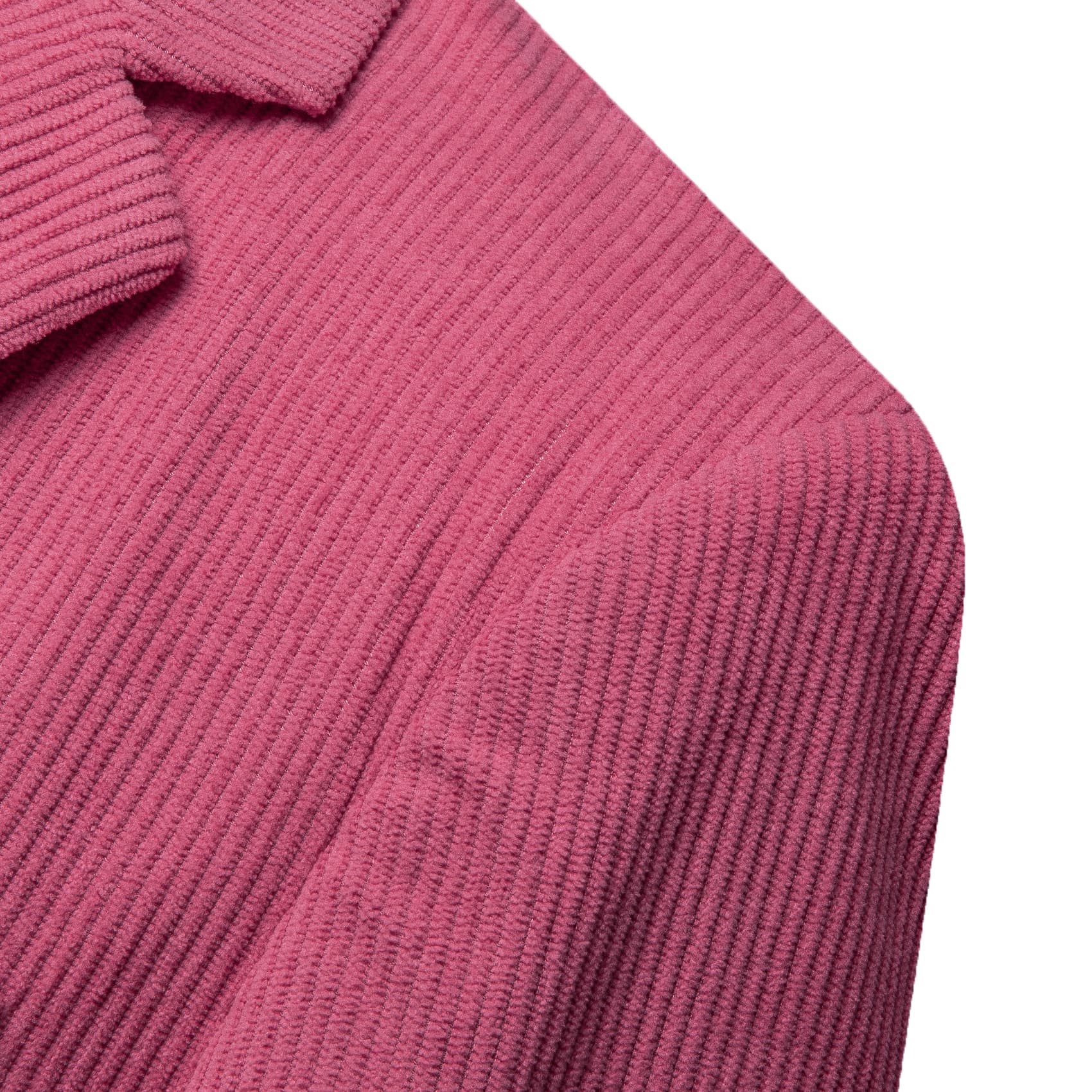 Corduroy Suit Raspberry Rose Pink Notched Lapel Men's Top