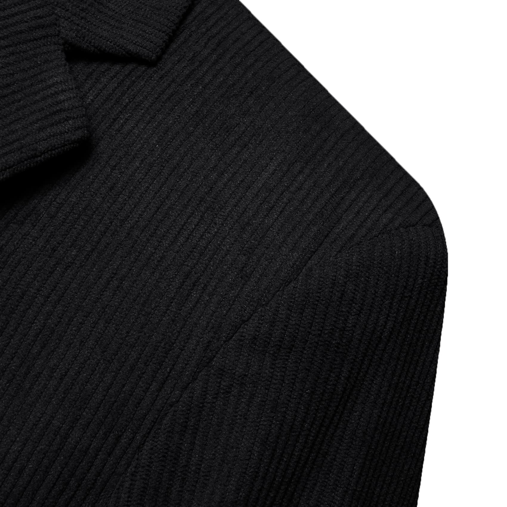 Black Wedding Suit Solid Mens Notched Lapel Corduroy Top