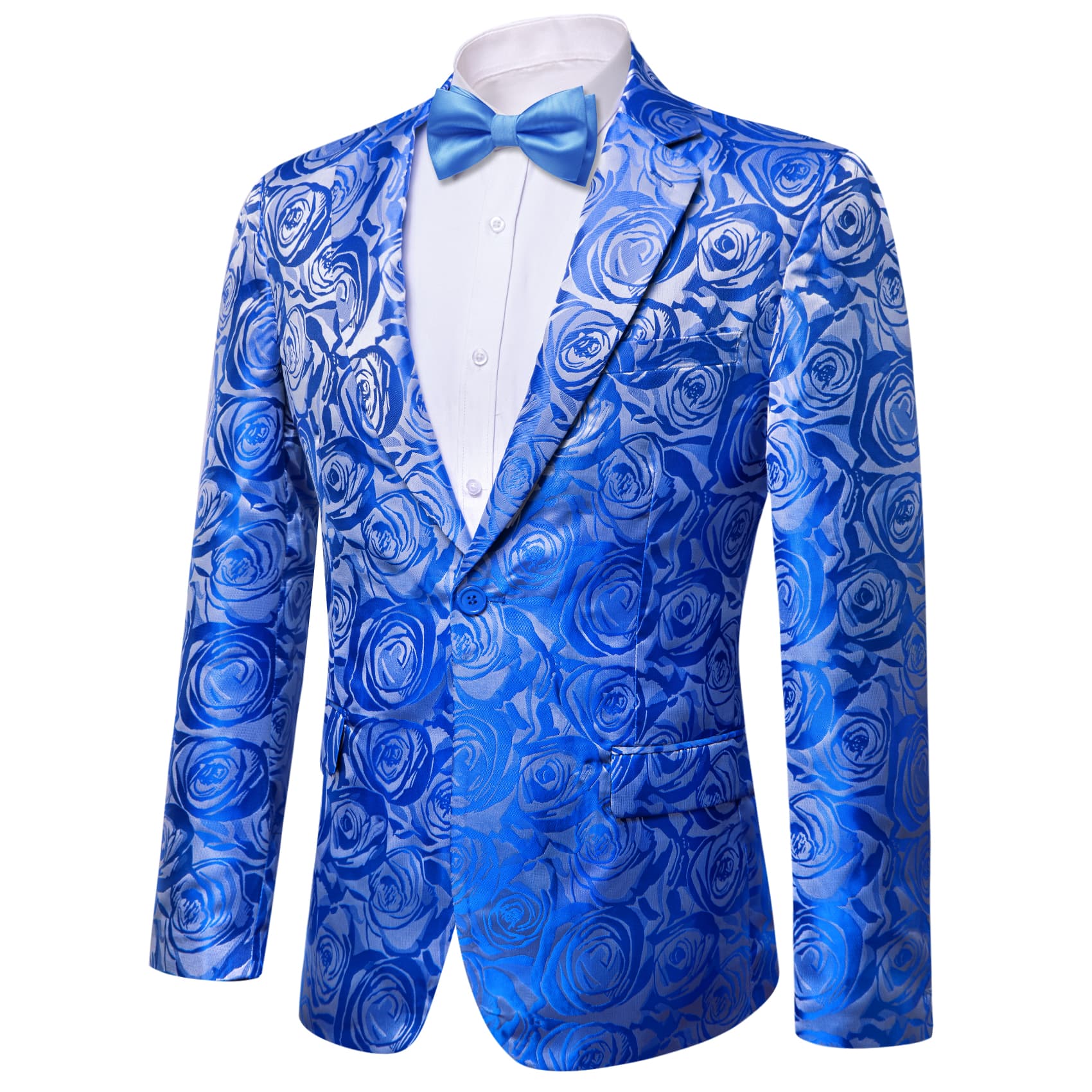 blue wedding suit