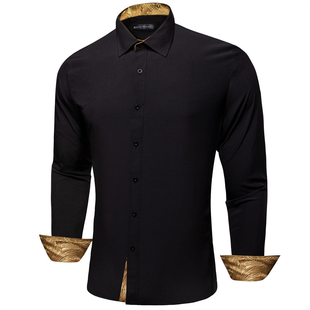 black dress shirt men