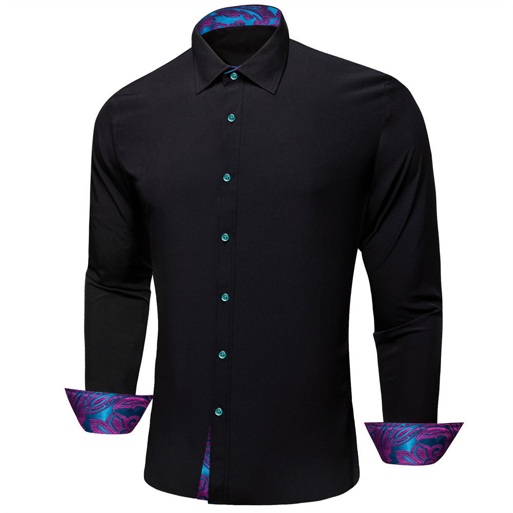 black long sleeve shirt men