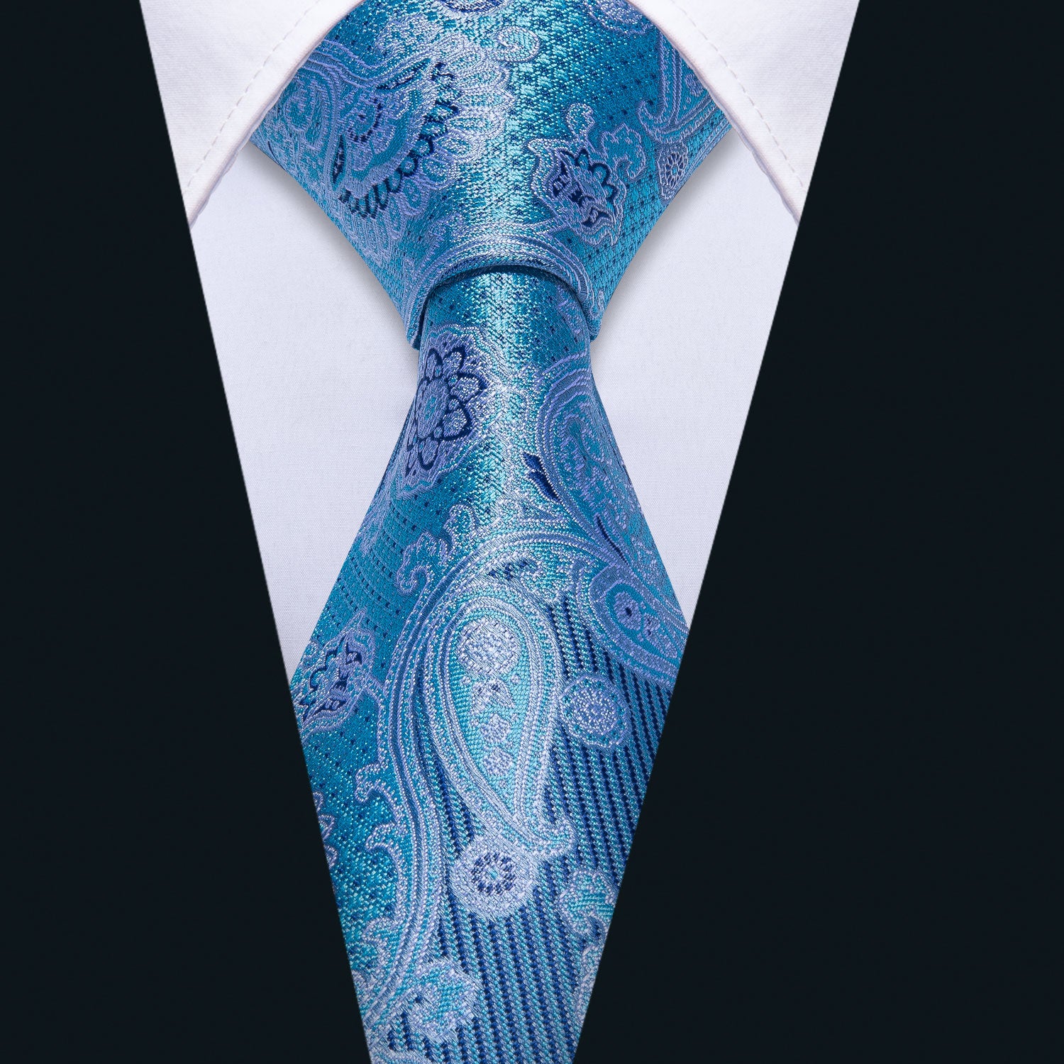 navy silk tie