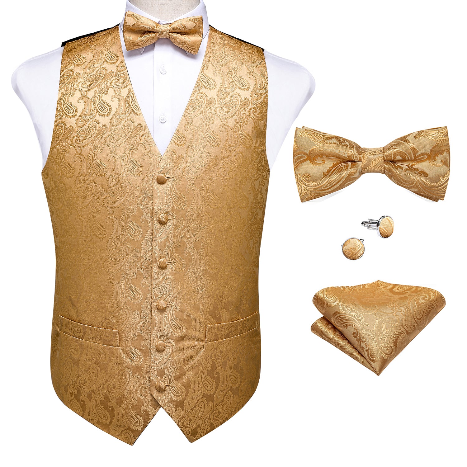 rose gold vest mens