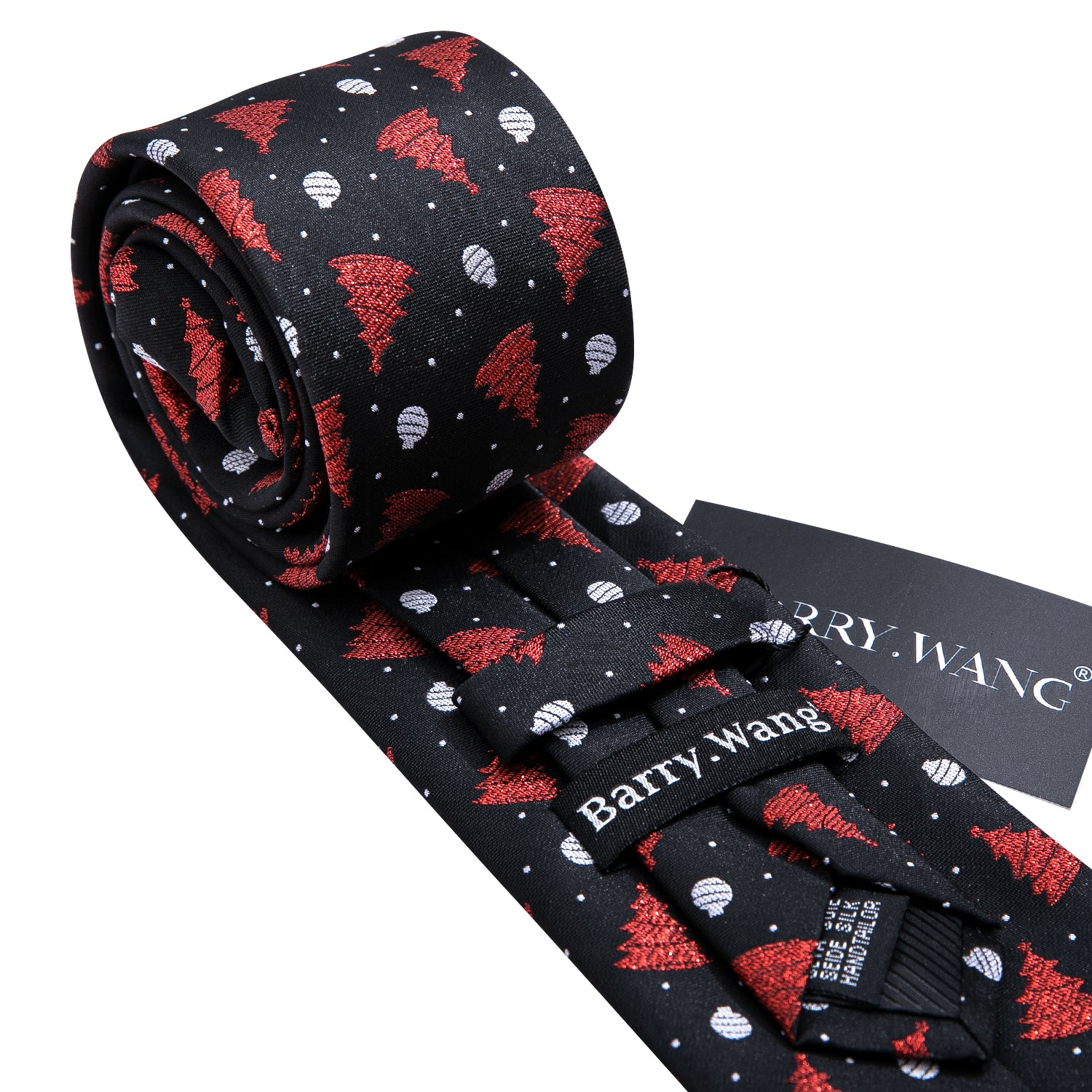 christmas tie black