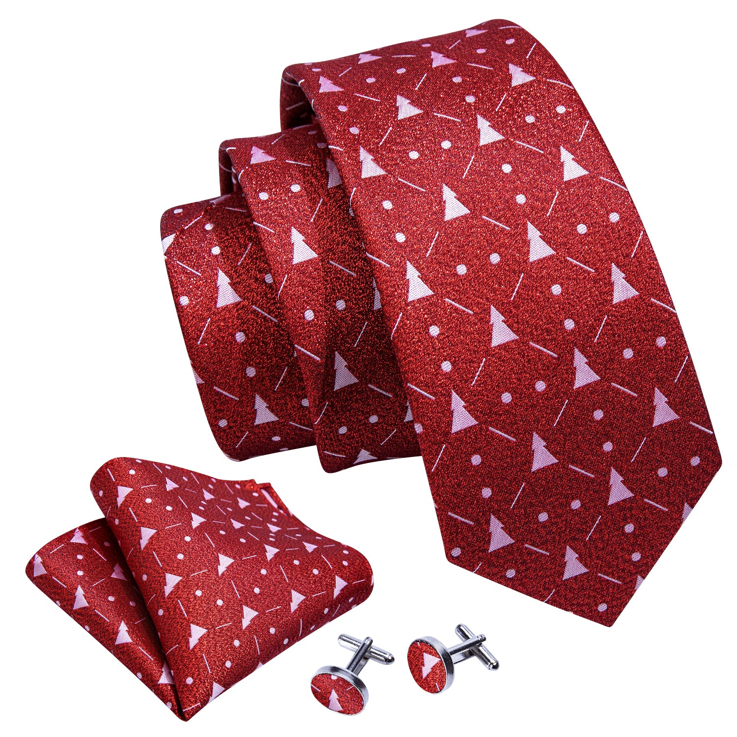 red silk necktie for men dress suit