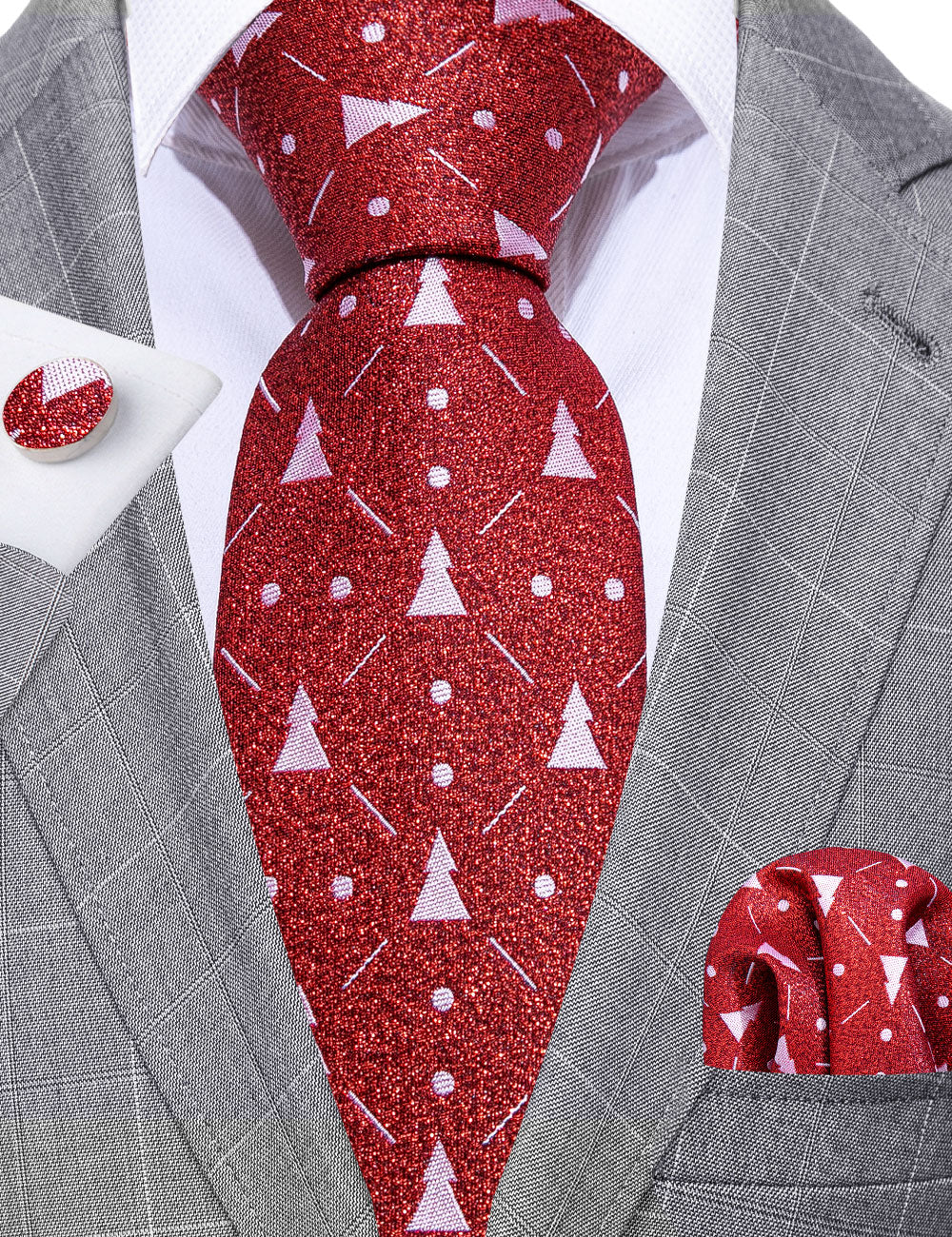 red mens silk necktie