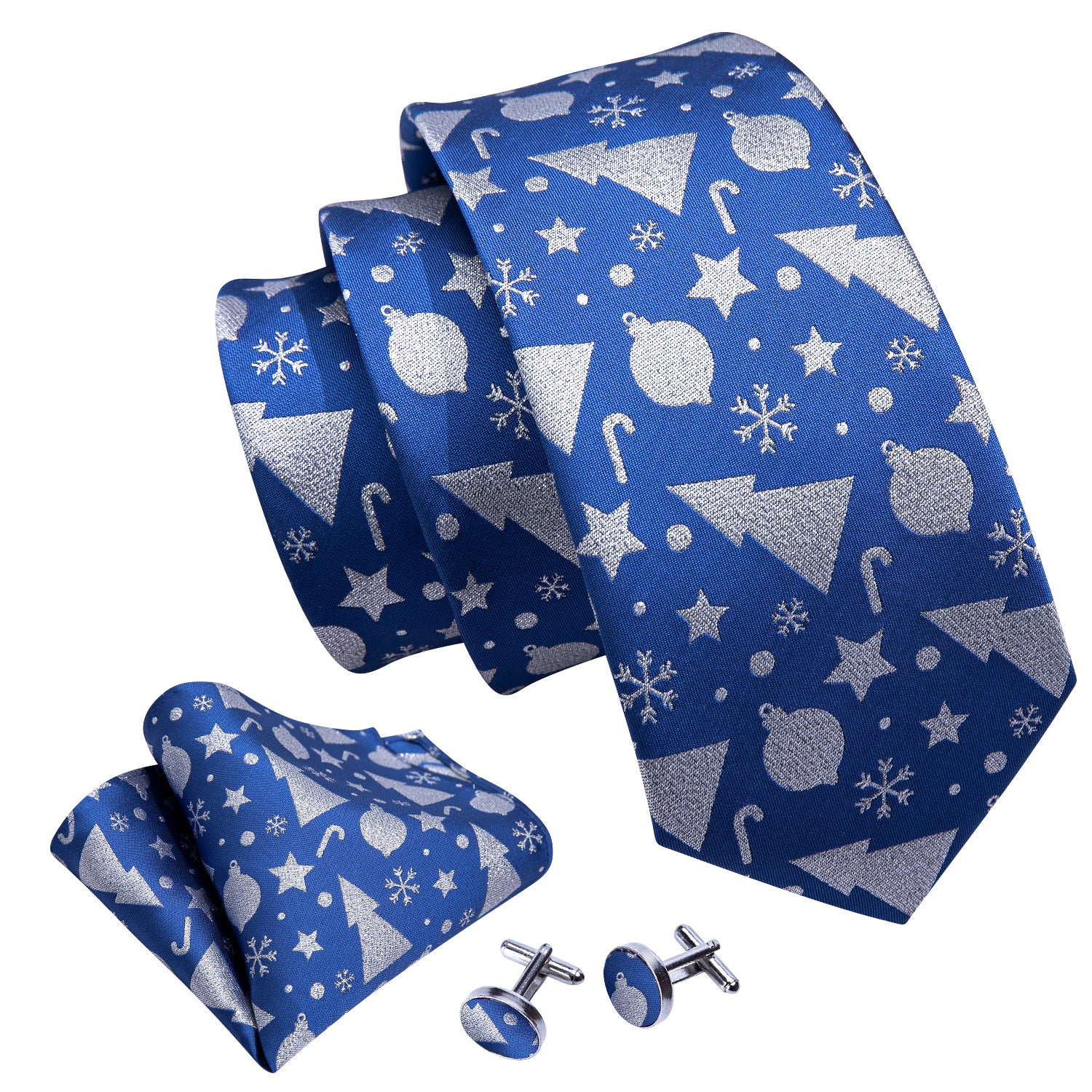 blue silk necktie for men