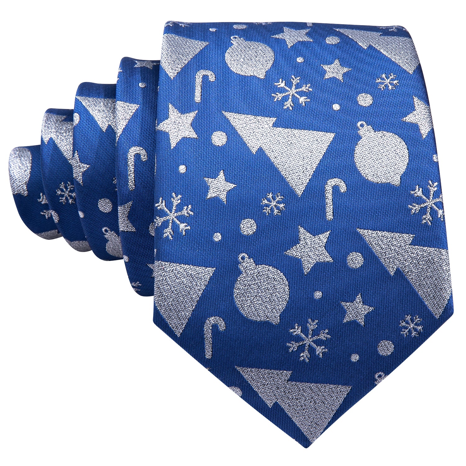 mens blue silk necktie