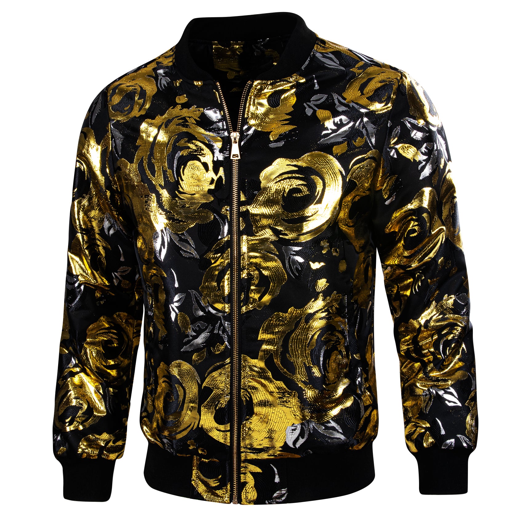 Black and shop gold paisley jacket