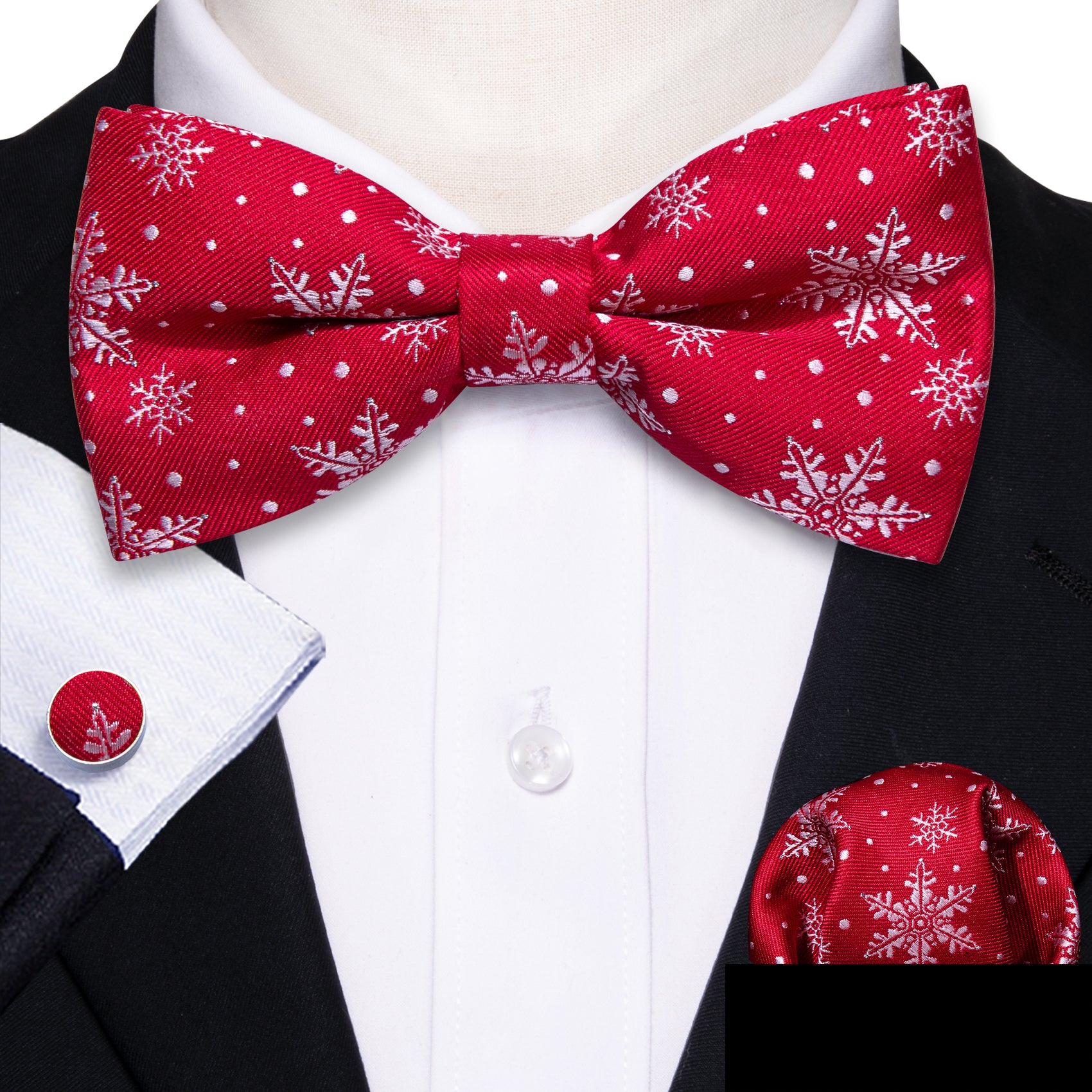 bright red bow tie  black tux red bowtie