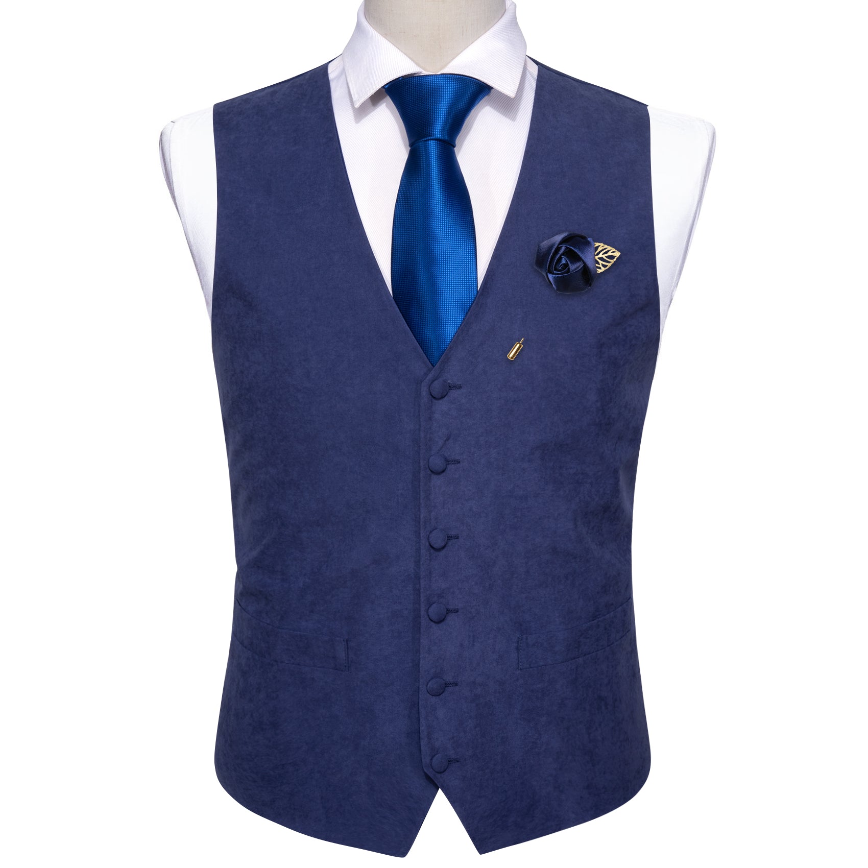 Blue waistcoat clearance