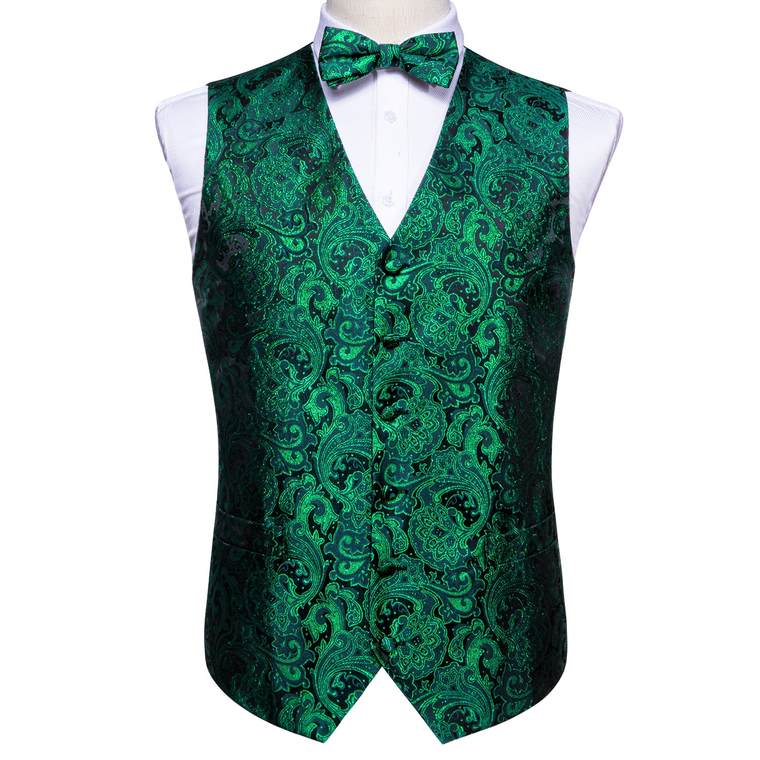 dark green vest