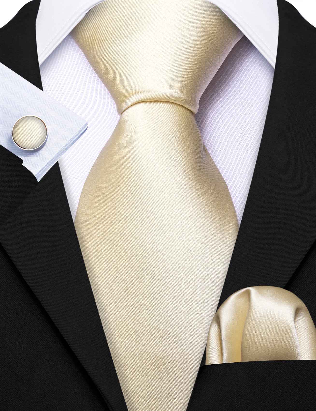 champagne coloured wedding tie