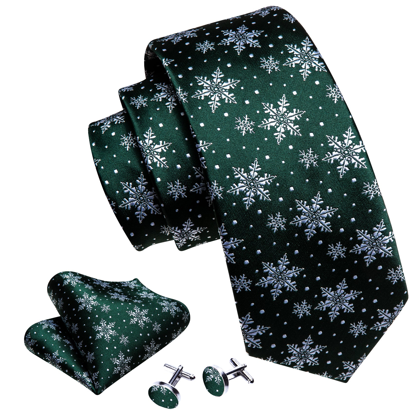 green christmas mens tie