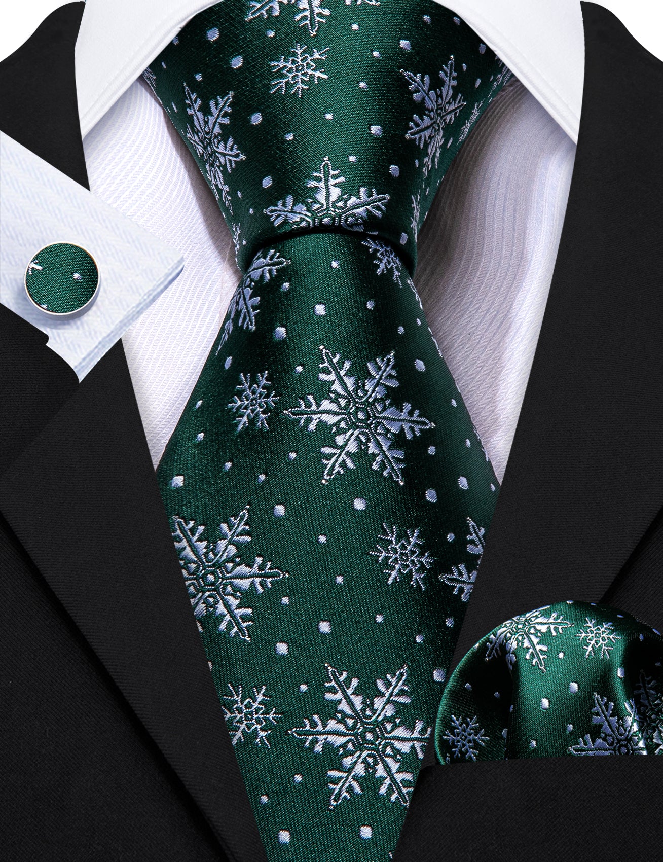 green christmas dress tie