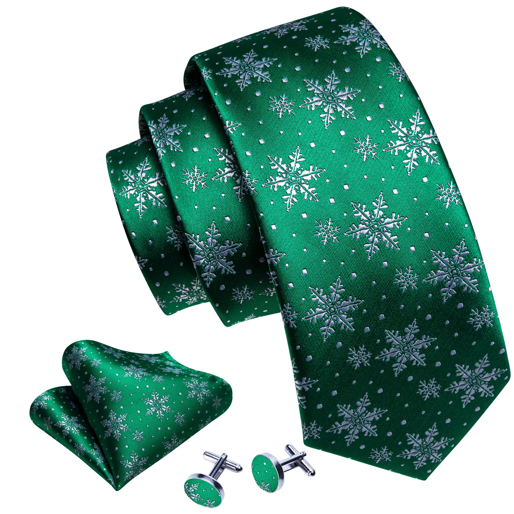 green christmas neck tie