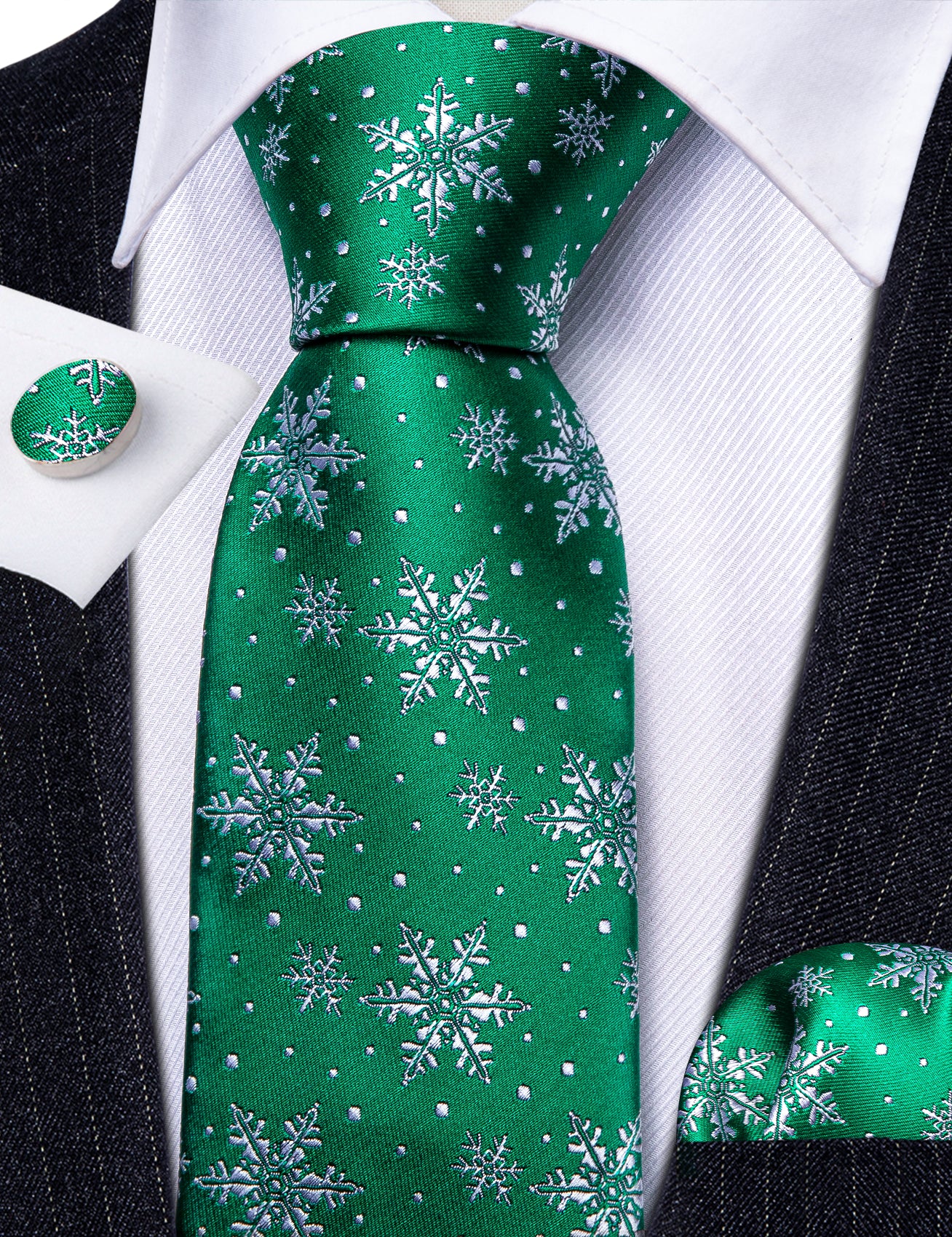 christmas tie green