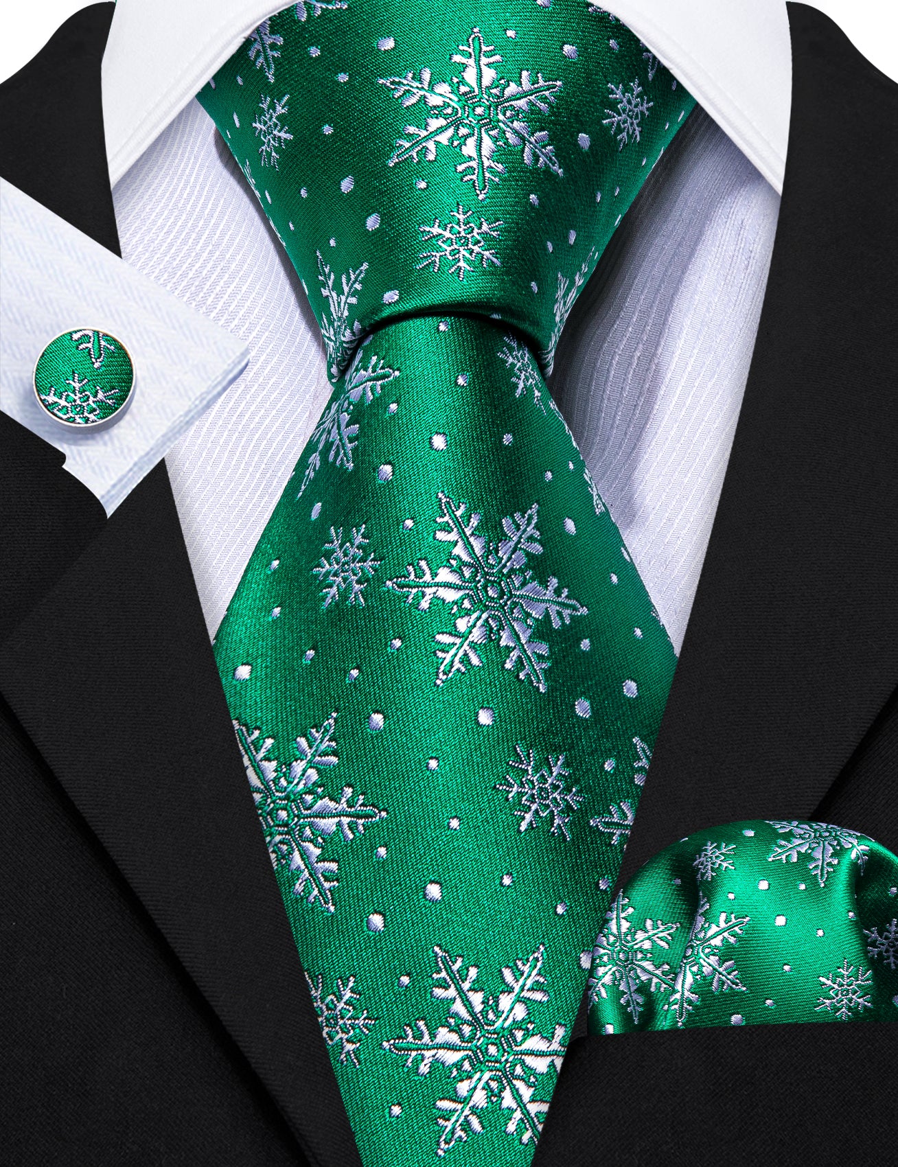 christmas green tie