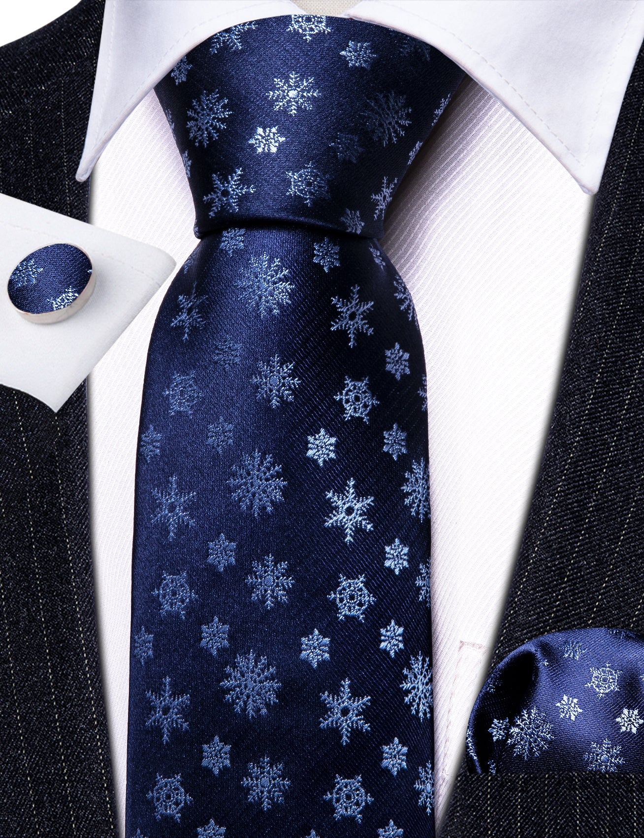 mens navy blue tie