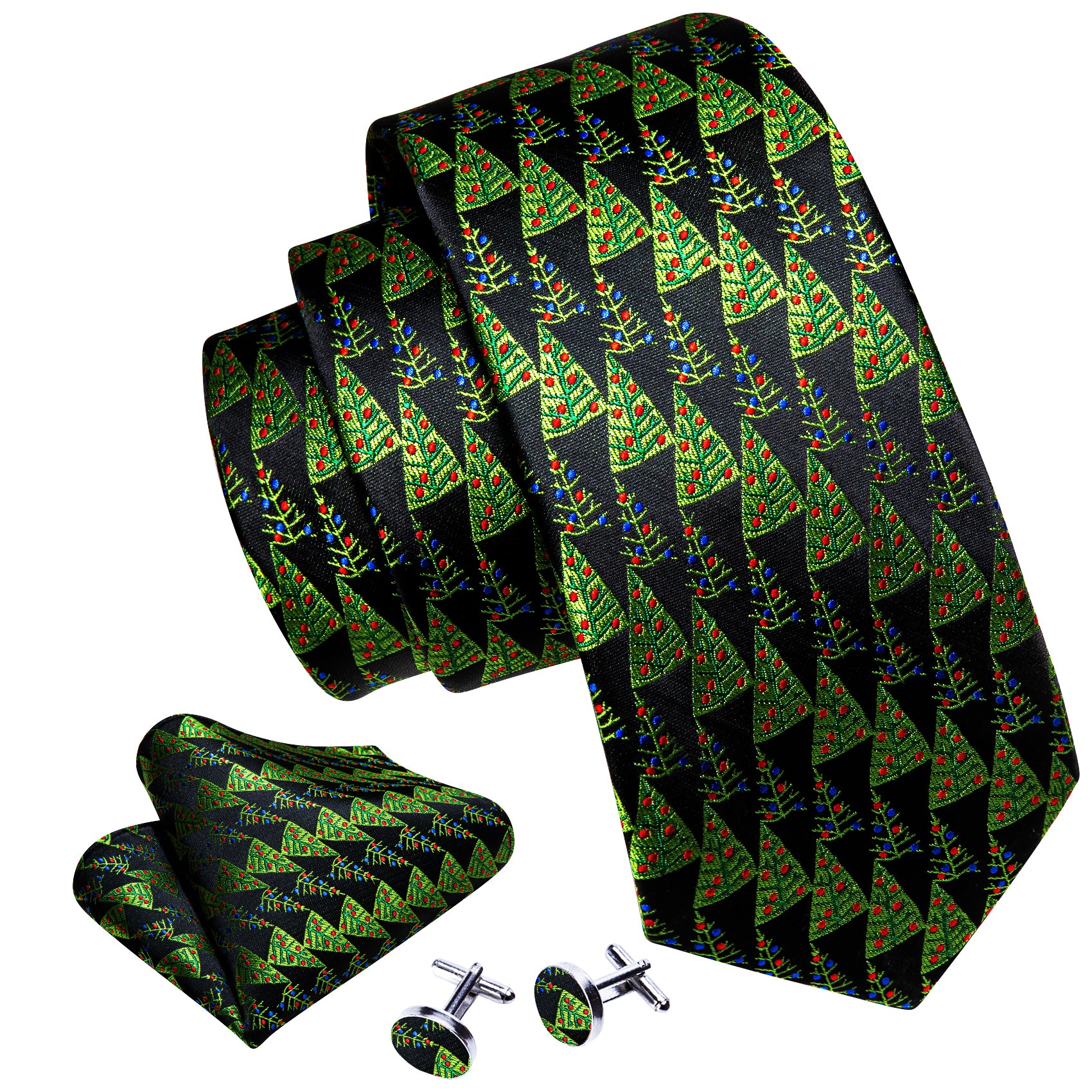 green christmas tie