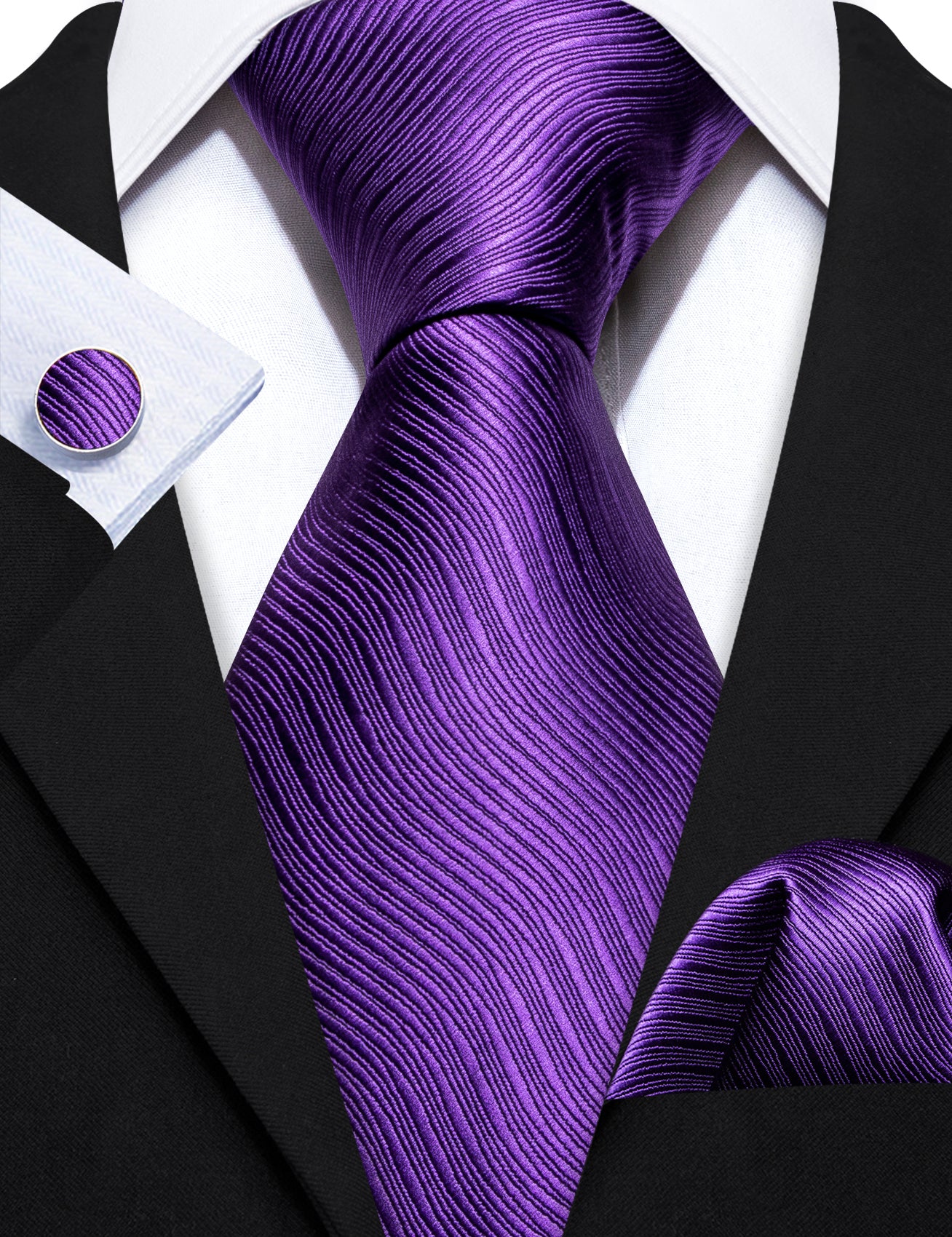 Purple store silk tie