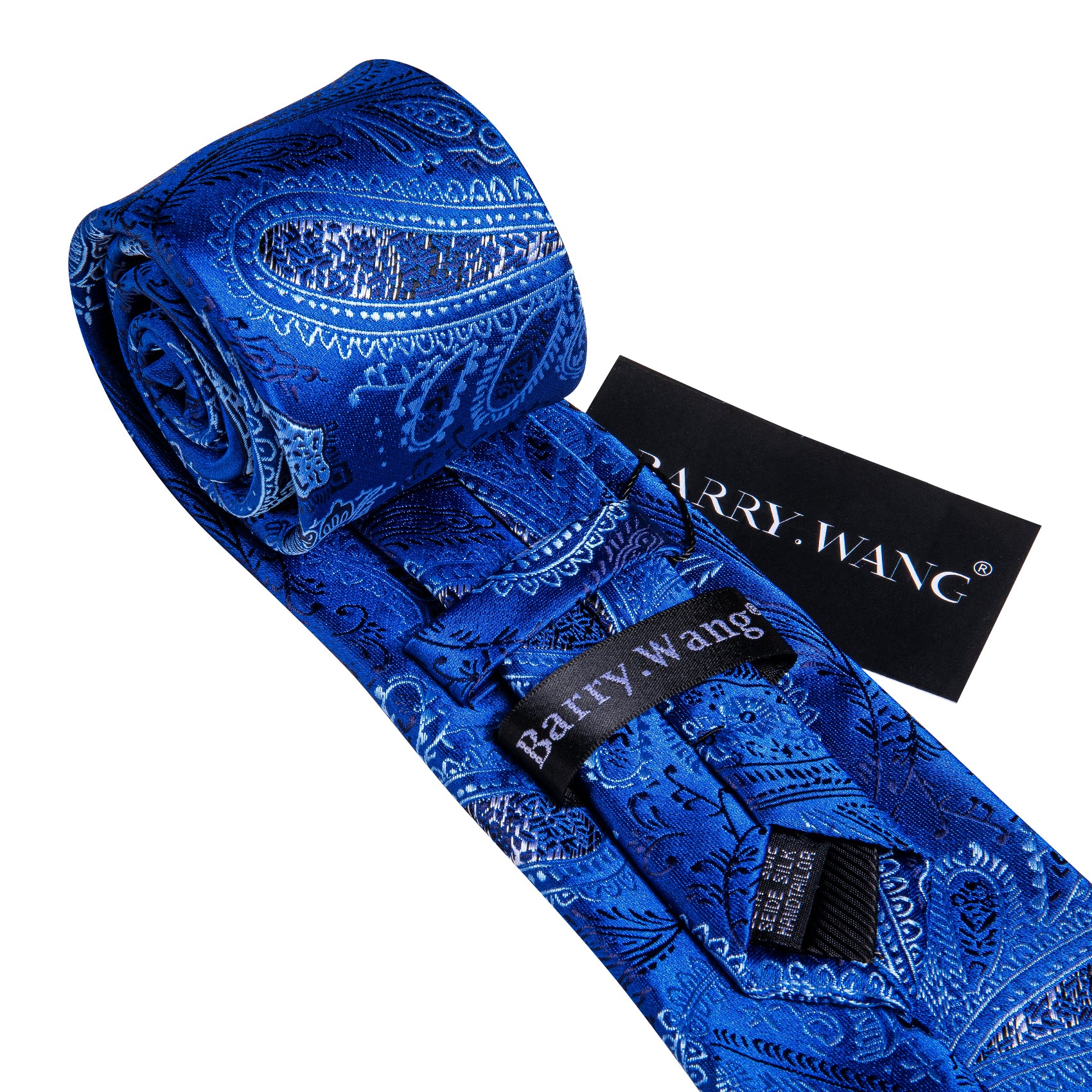 blue floral ties